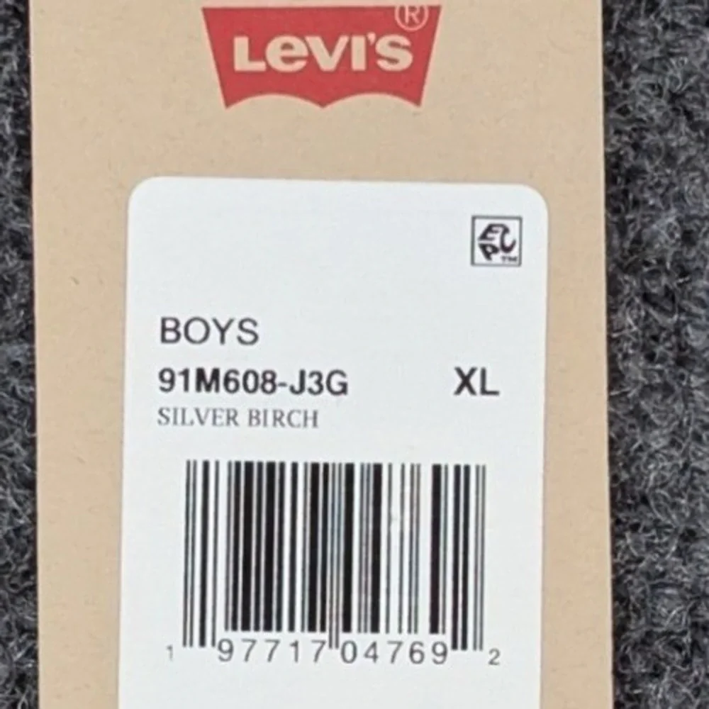 Levis Boys XL 18/20 Short Sleeve Button Down Cotton Shirt Silver Birch Camo